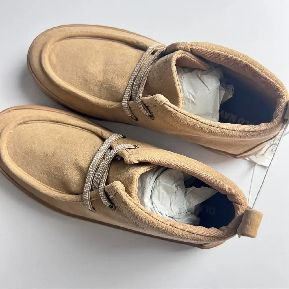Old Navy Boy's High-Top  Acacia Koolabe Sue Faux-Suede Elastic-Lace Sneakers